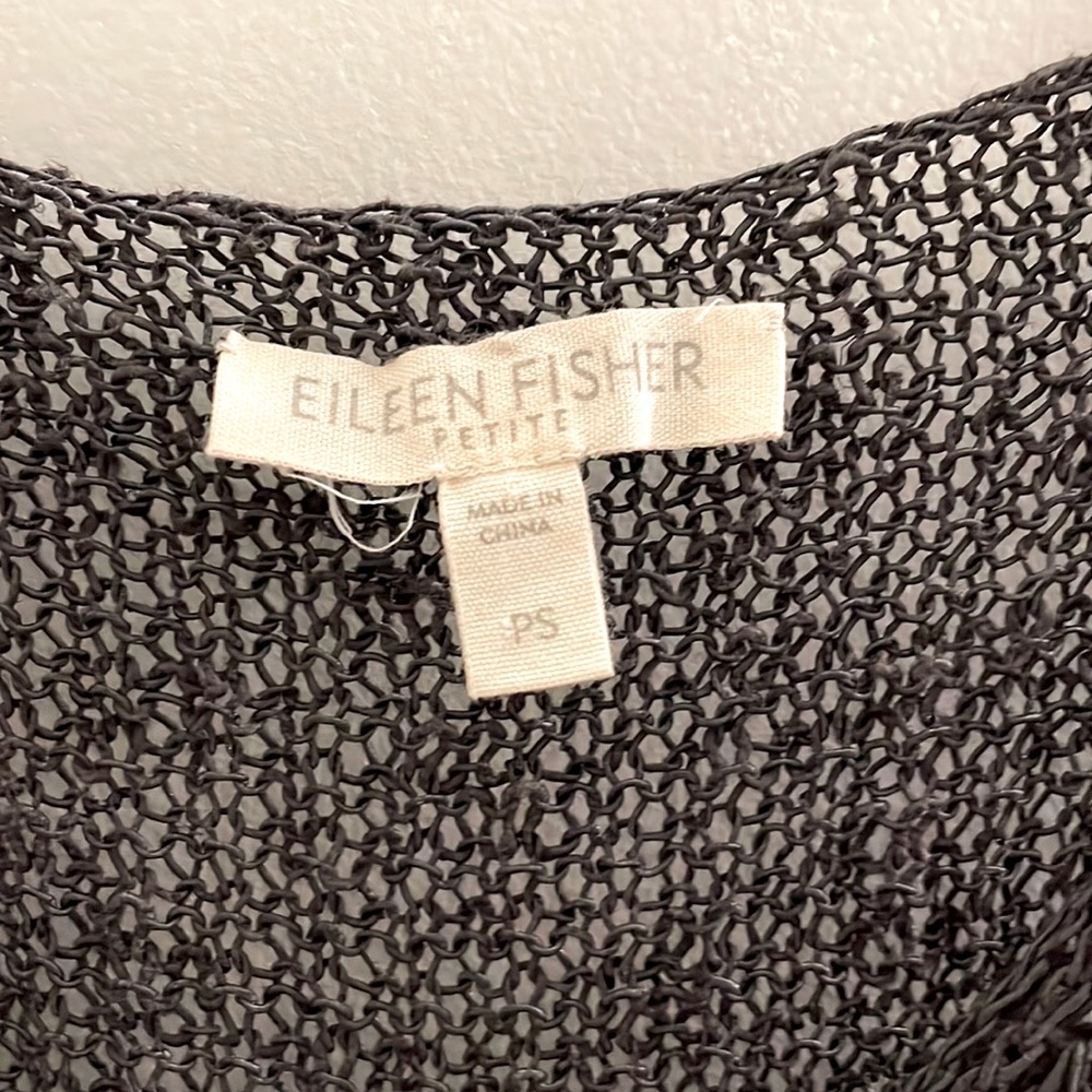 Eileen Fisher Petite Sm asymmetrical sweater.